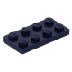 LEGO lapos elem 2x4, sötétkék (3020)